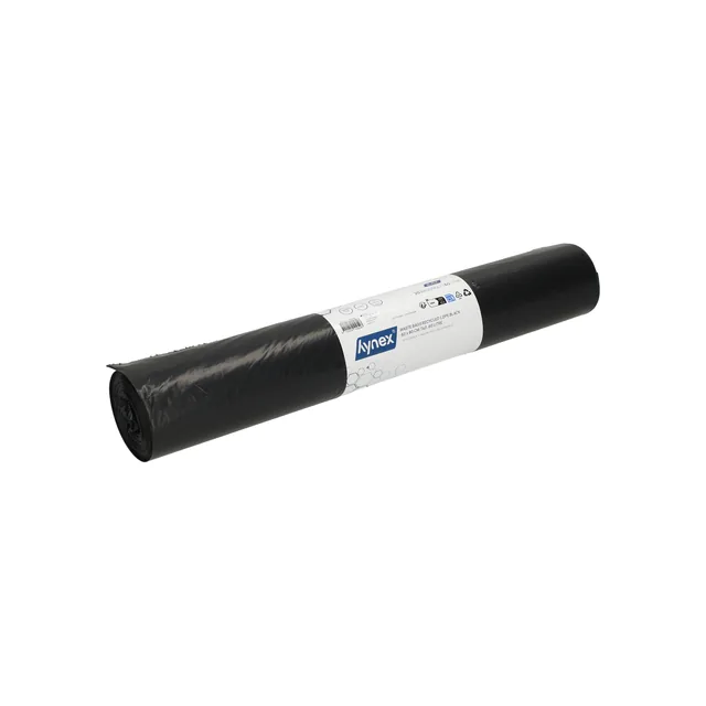 Afvalzak Hynex 60x80cm rec T40 60L zwart 20