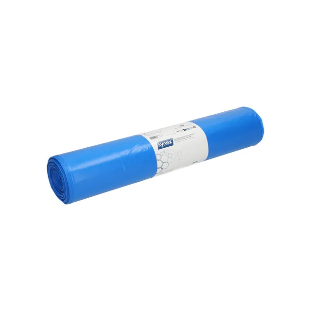 Afvalzak Hynex 70x110cm rec T100 120L blauw 20
