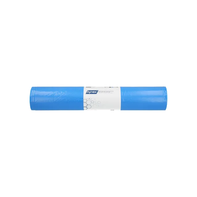 Afvalzak Hynex 70x110cm rec T60 120L blauw 20