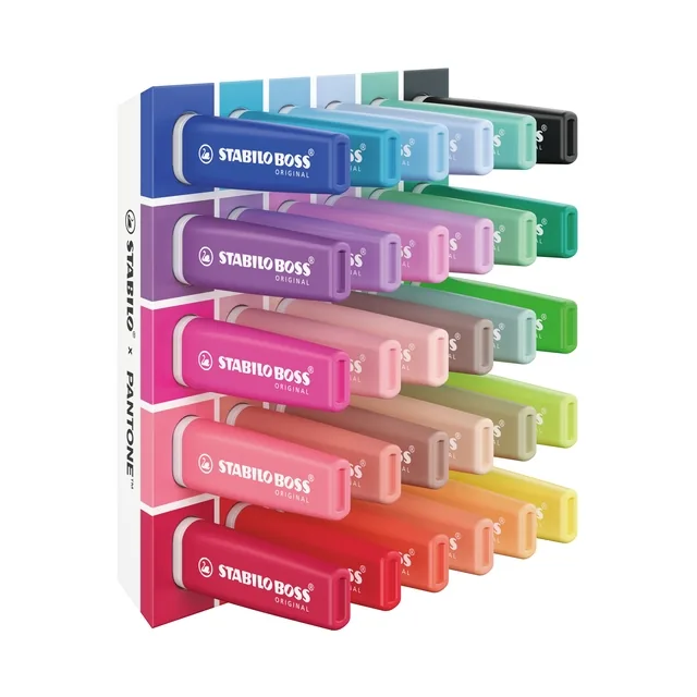 Markeerstift STABILO BOSS  -  Pantone 30st assorti