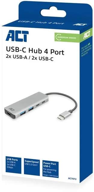 Hub ACT USBC 2x USBA 2x USBC