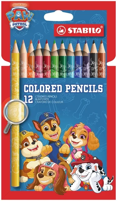 STABILO kleurpotloden 12 st. etui PAW Patrol