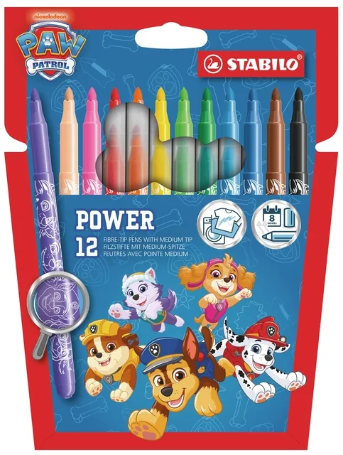 STABILO power 12 st. etui PAW Patrol