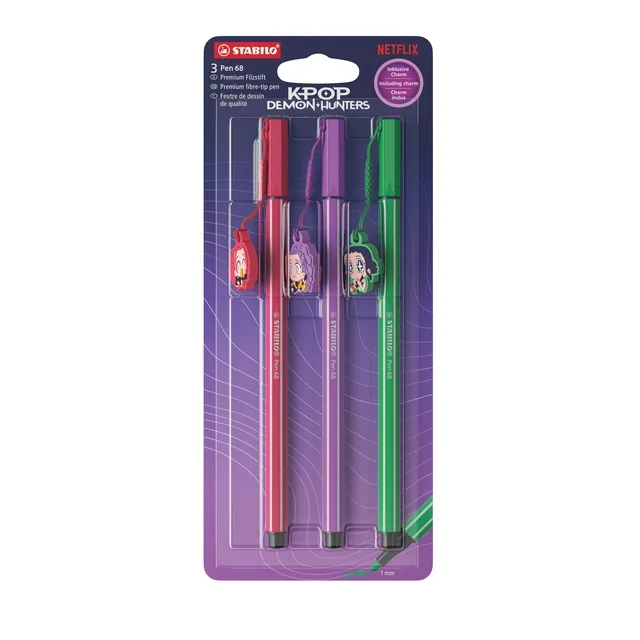 STABILO Pen 68 KPop Demon Hunters 3 st. set V1