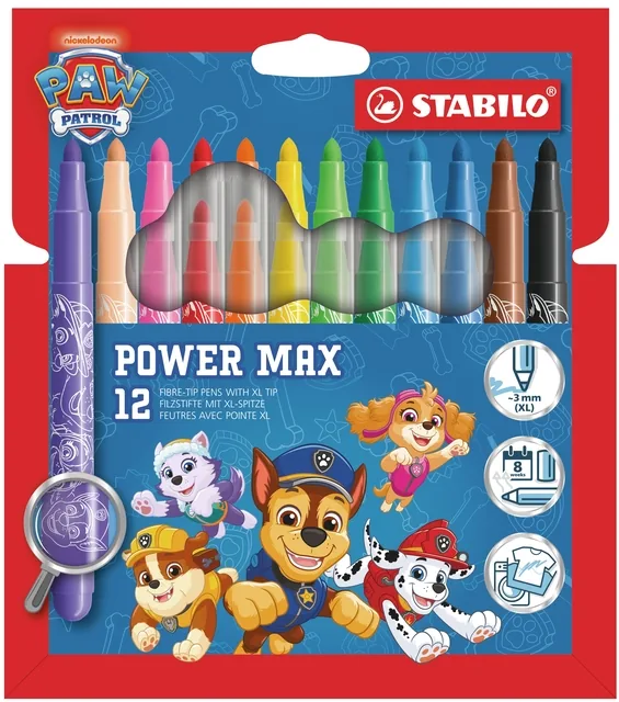 STABILO power max 12 st. etui PAW Patrol