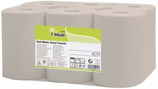 Handdoekrol ETissue Q14 2laags 130m naturel 127315