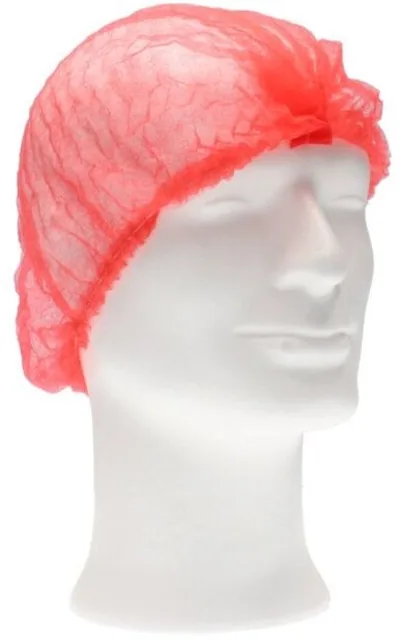 Haarnet CMT clip non-woven M 49cm PP rood