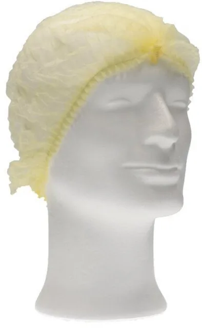 Haarnet CMT clip non-woven M 49cm PP geel