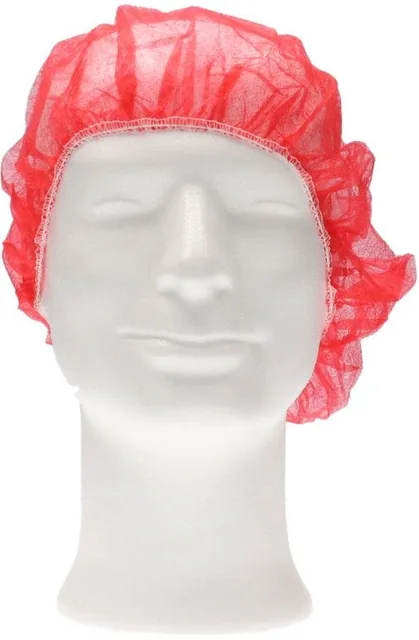 Haarnet CMT bouffant non-woven XL 58cm PP rood