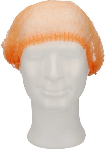 Haarnet CMT clip non-woven M 49cm PP oranje