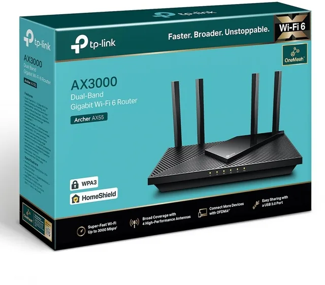 Router TPLink Archer AX55 AX3000 WiFi 6