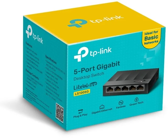 Desktopswitch TPLink LiteWave LS1005G 5poorts