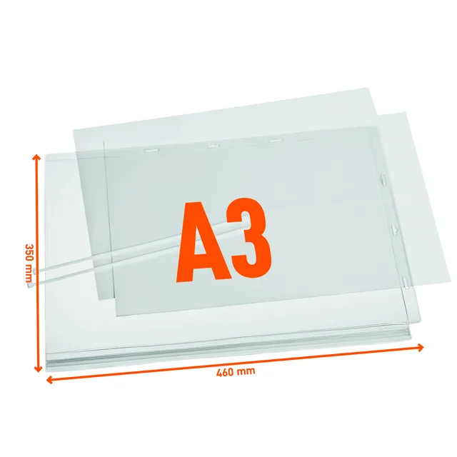 Infohoes Durable waterbest. A3 met kabelbinders