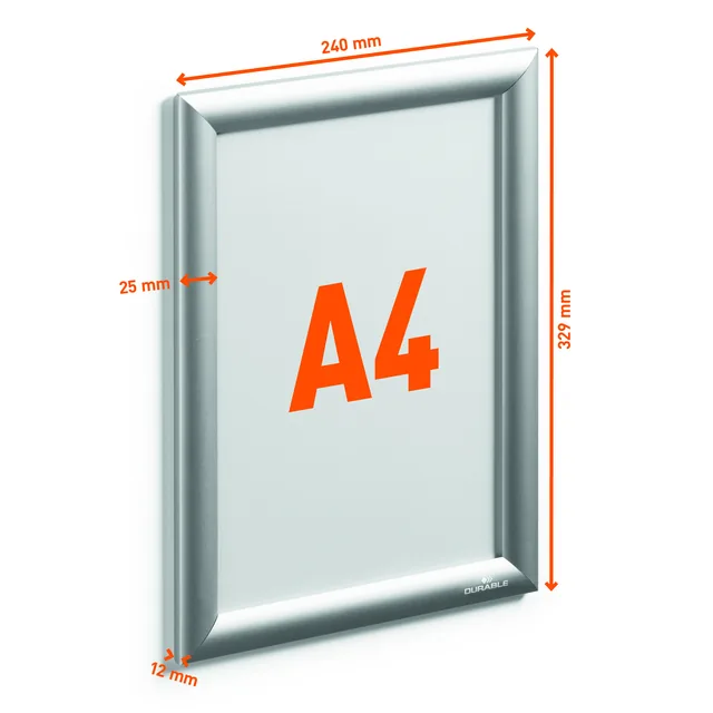 Kliklijst Durable aluminium A4 outdoor