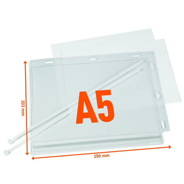 Infohoes Durable waterbest. A5 met kabelbinders
