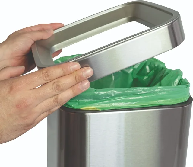 Afvalbak MAUL Prime 25 liter met inwerpopening rvs