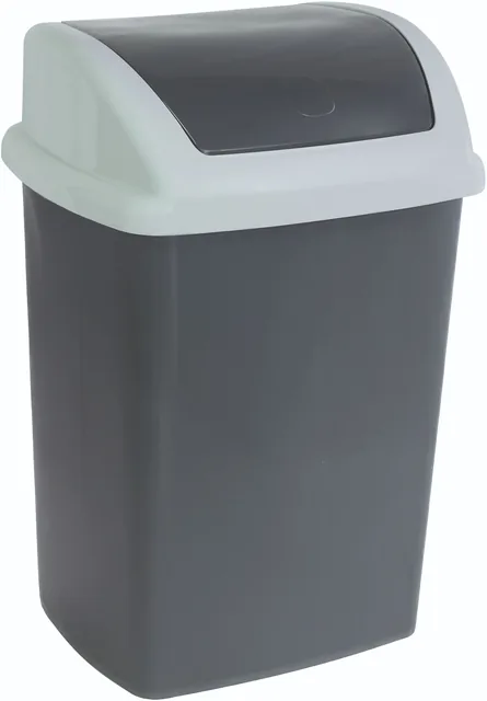 Afvalbak MAUL Swing 24 liter grijs