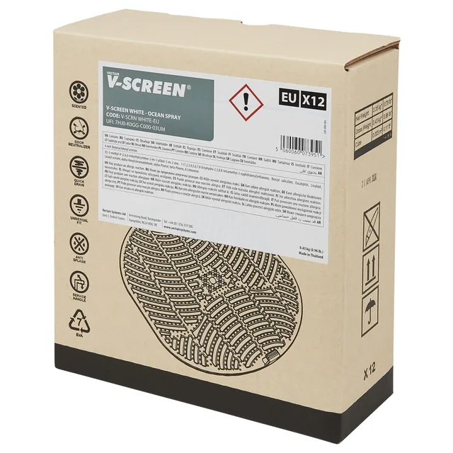 Urinoirmat Vscreen Ocean Spray 12 stuks