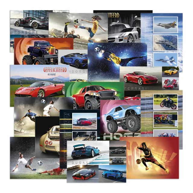 Beloningsposter-kaart De Stulp voertuig - sport A4