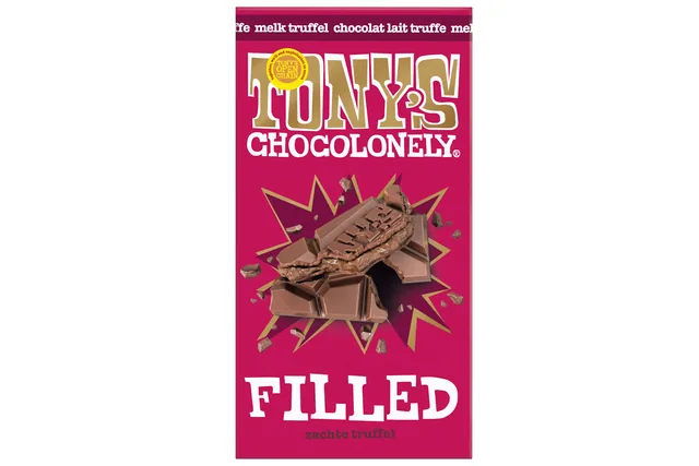 Chocolade Tonys Chocolonely filled melk truffel