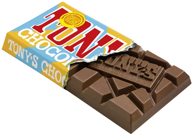 Chocolade Tonys Chocolonely melk kar gepof rijst