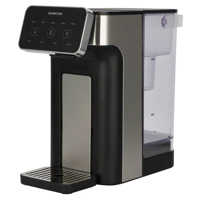 Heetwaterdispenser Inventum 2l 2600w zwart rvs