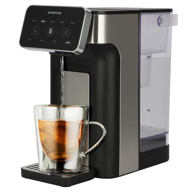 Heetwaterdispenser Inventum 2l 2600w zwart rvs