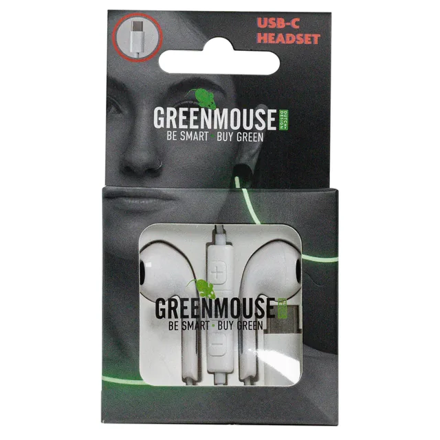 Oortelefoon GreenMouse USB C blister