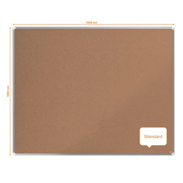 Prikbord Nobo Premium Plus kurk 150x120cm
