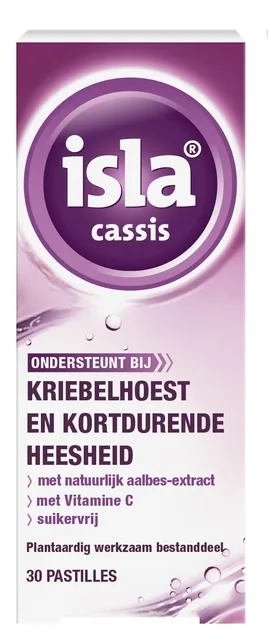 Keelpastilles Isla Cassis 30st