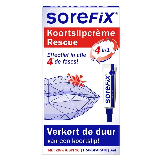 Koortslipcreme Sorefix rescue tube 6ml