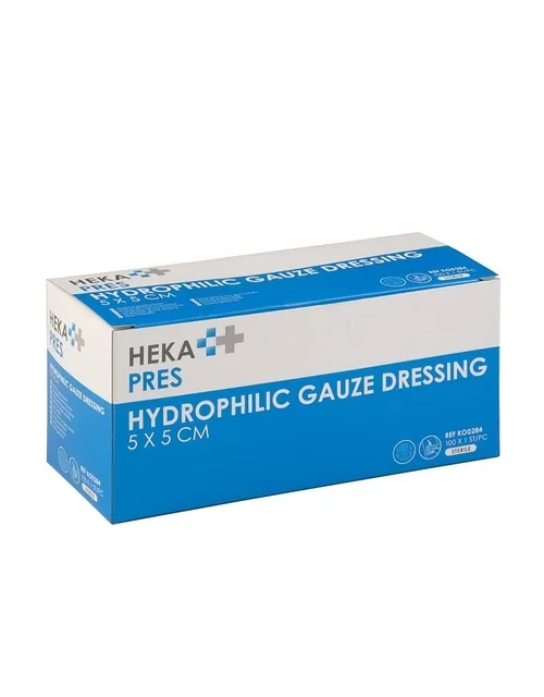 Hydrofiel gaaskompres Hekapres 5x5 steriel