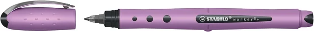 Rollerpen STABILO Worker+ Wildflower grijsviolet
