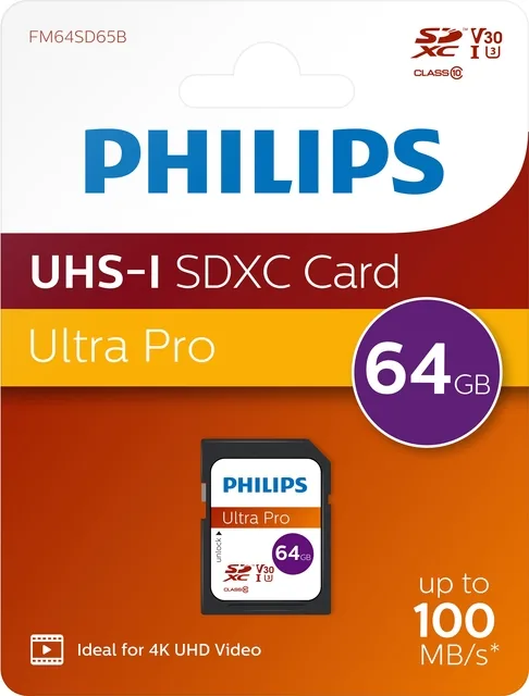 Geheugenkaart Philips Ultra Pro SDXC 64GB