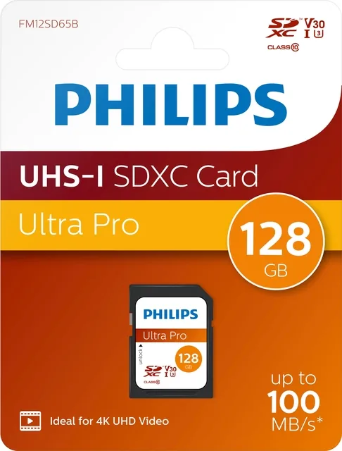 Geheugenkaart Philips Ultra Pro SDXC 128GB