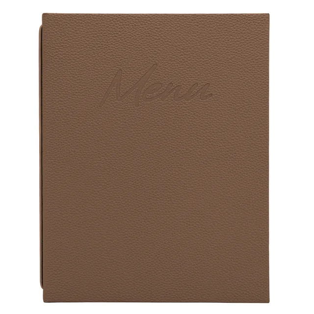 Menukaart Securit Signature A4 bruin