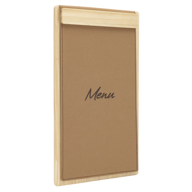 Menukaart Securit Signature klembord A45 bruin