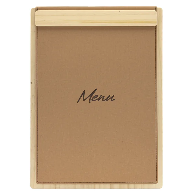 Menukaart Securit Signature klembord A4 bruin