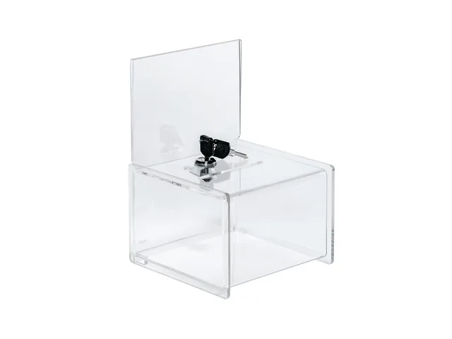 Actiebox Sigel transp met slot 15x22x15mm insteek