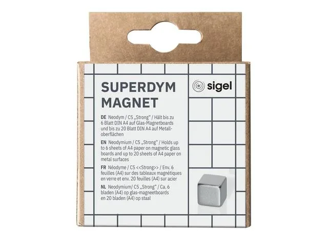 Magneten Sigel Be!board 8 stuks vierkant
