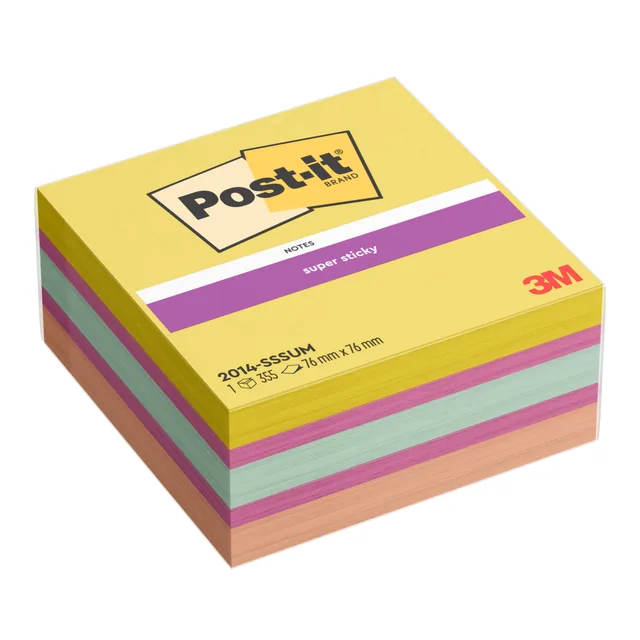Memoblok Post-it 2014 SS kubus Summer Sorbet