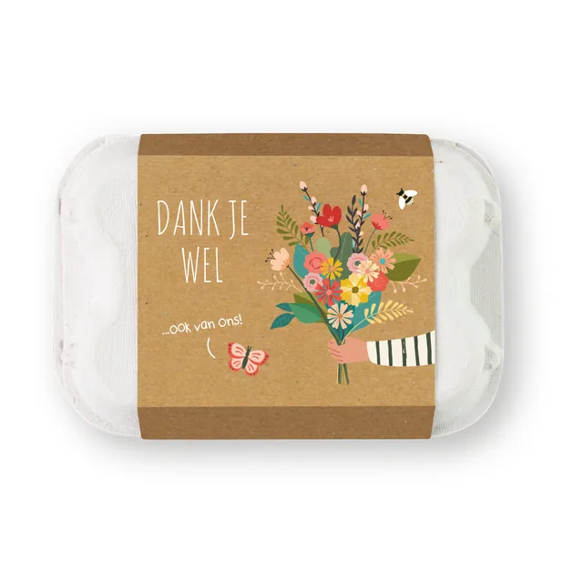 Giftbox Blossombs Dank je wet 6 zaadbommetjes