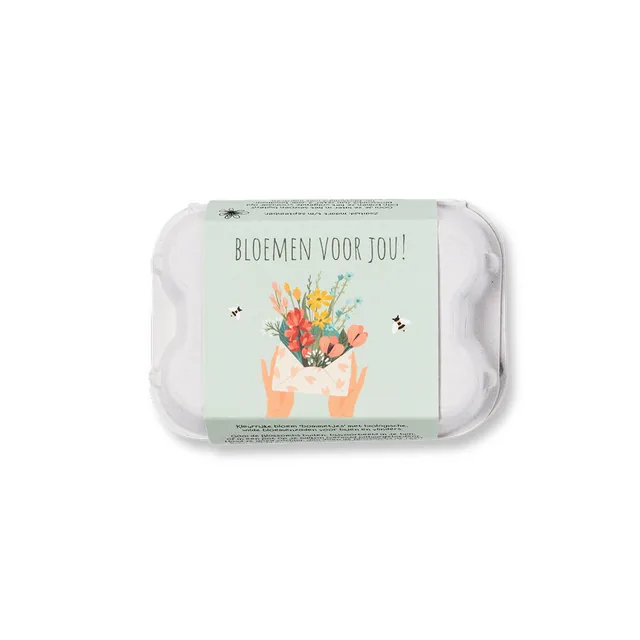 Giftbox Blossombs Bloemen for you 6 zaadbommetjes