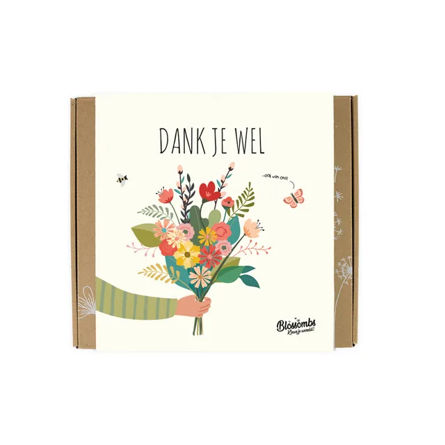 Giftbox Blossomb Dank je wel 9 zaadbommetjes
