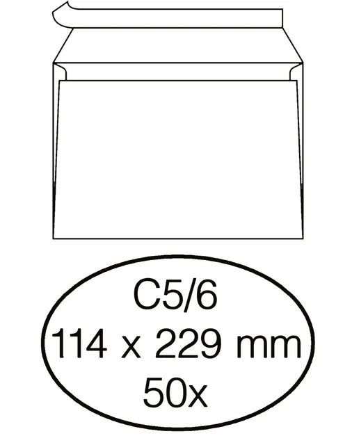 Envelop Quantore bank C5/6 114x229 80gr zk wt