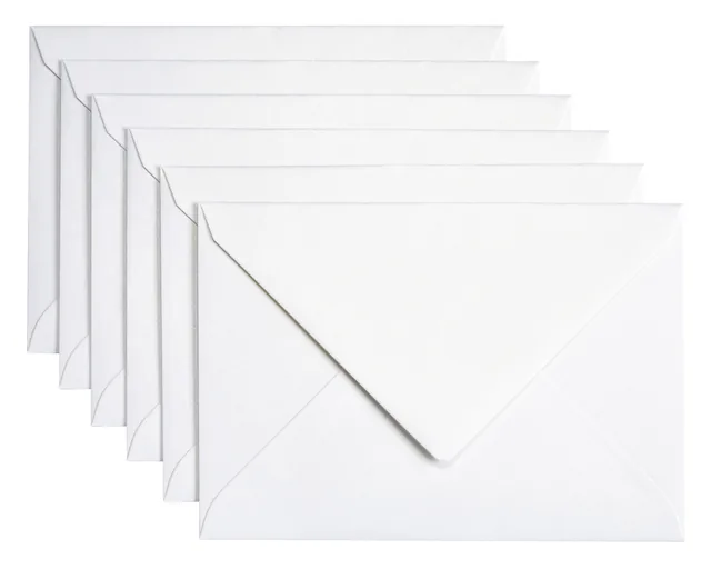 Envelop Papicolor C6 114x162mm metallic parelwit