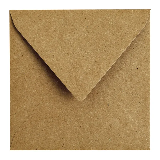 Envelop Papicolor 140x140mm kraft bruin