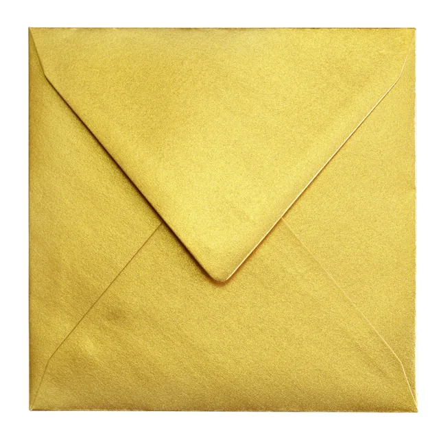 Envelop Papicolor 140x140mm metallic goud