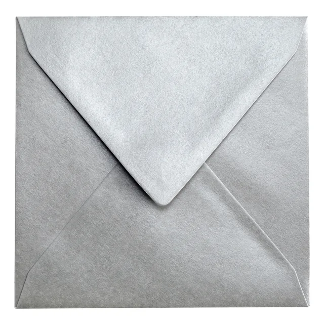 Envelop Papicolor 140x140mm metallic zilver