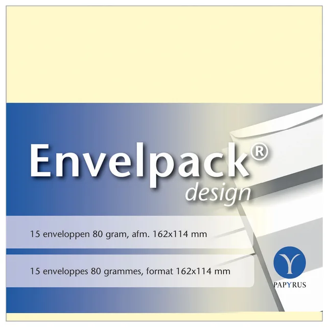 Envelop Papyrus Envelpack C6 114x162mm ivoor
